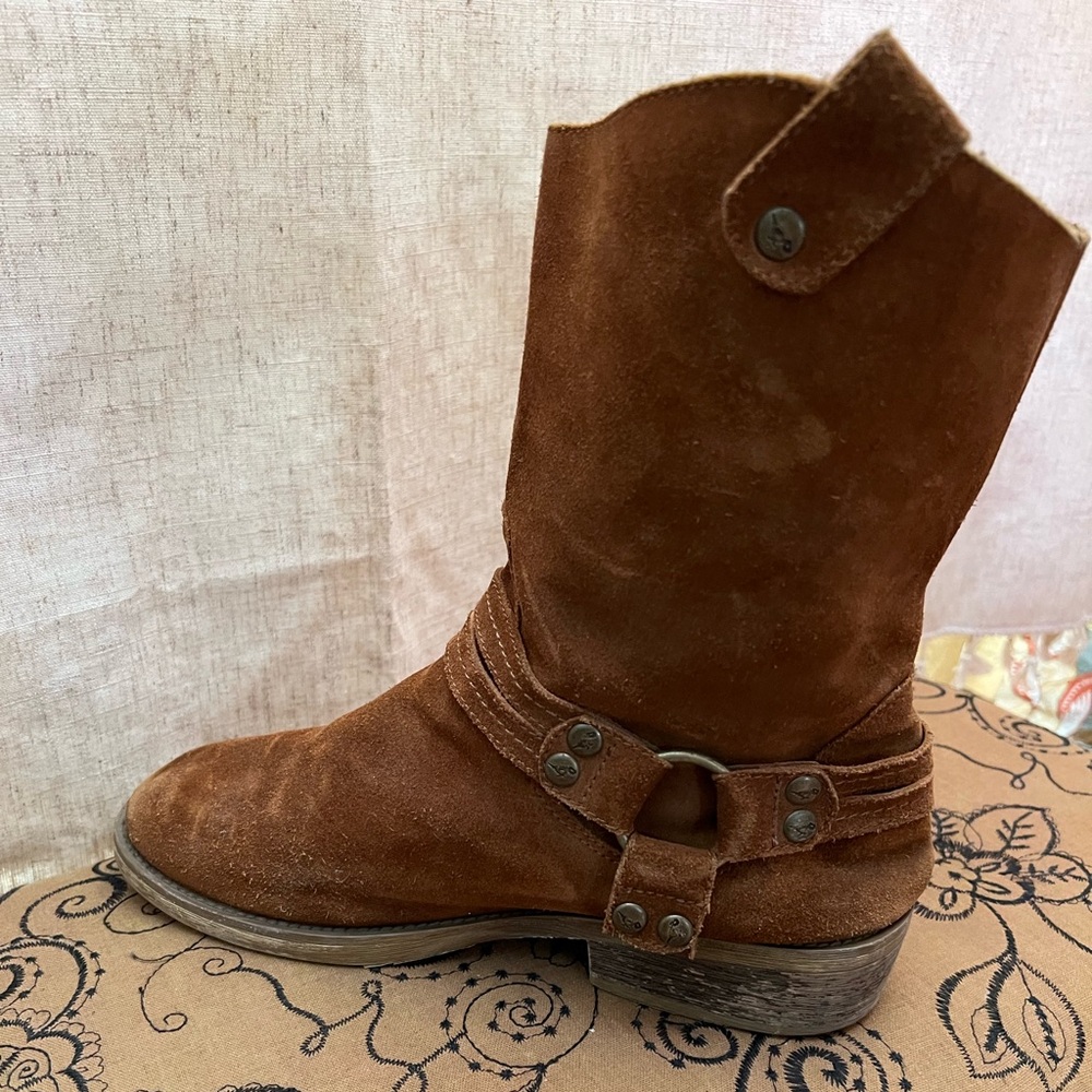 Rocket Dog Brown Suede Boho Motorcycle Boots - Picture 6 of 6